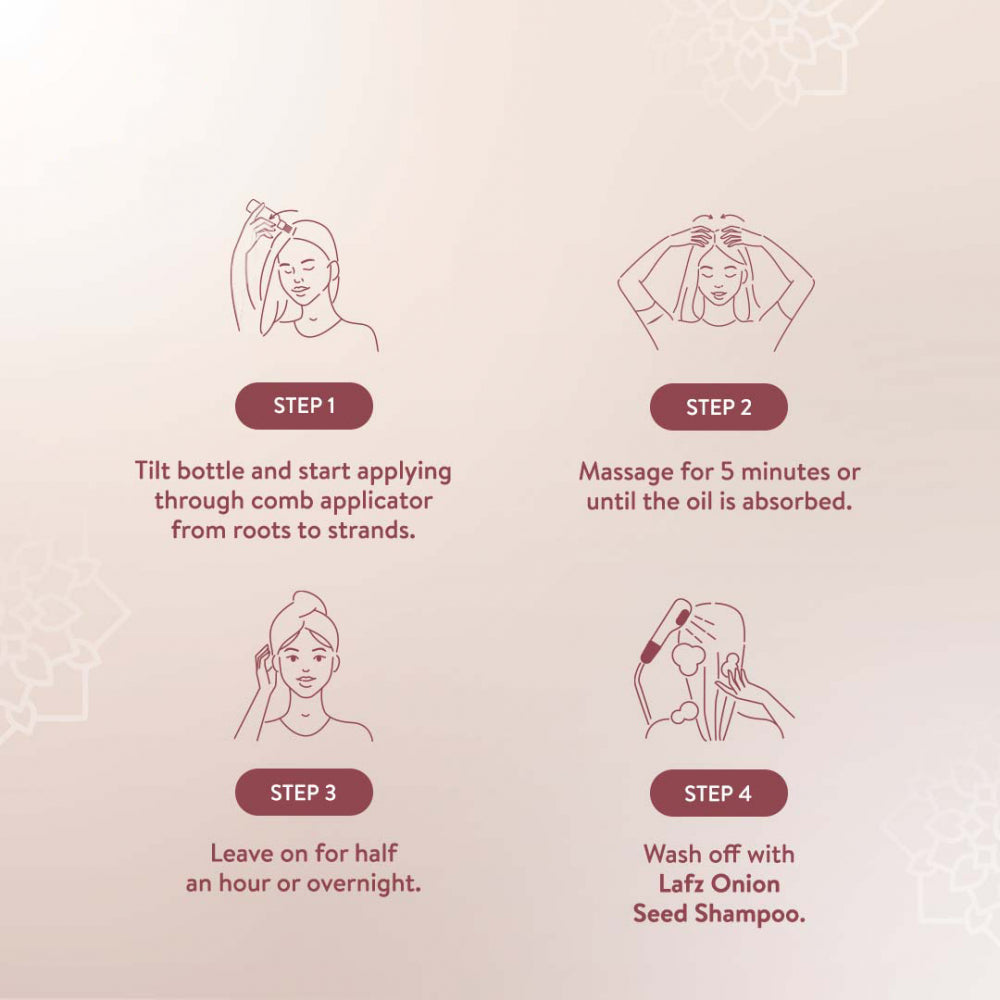 Lafz Onion Seed Essential Oil For Hair 100ml