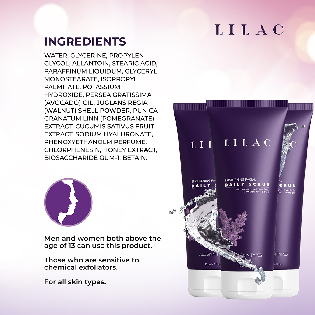Lilac Daily Scrub All Skin Types 120ml BD