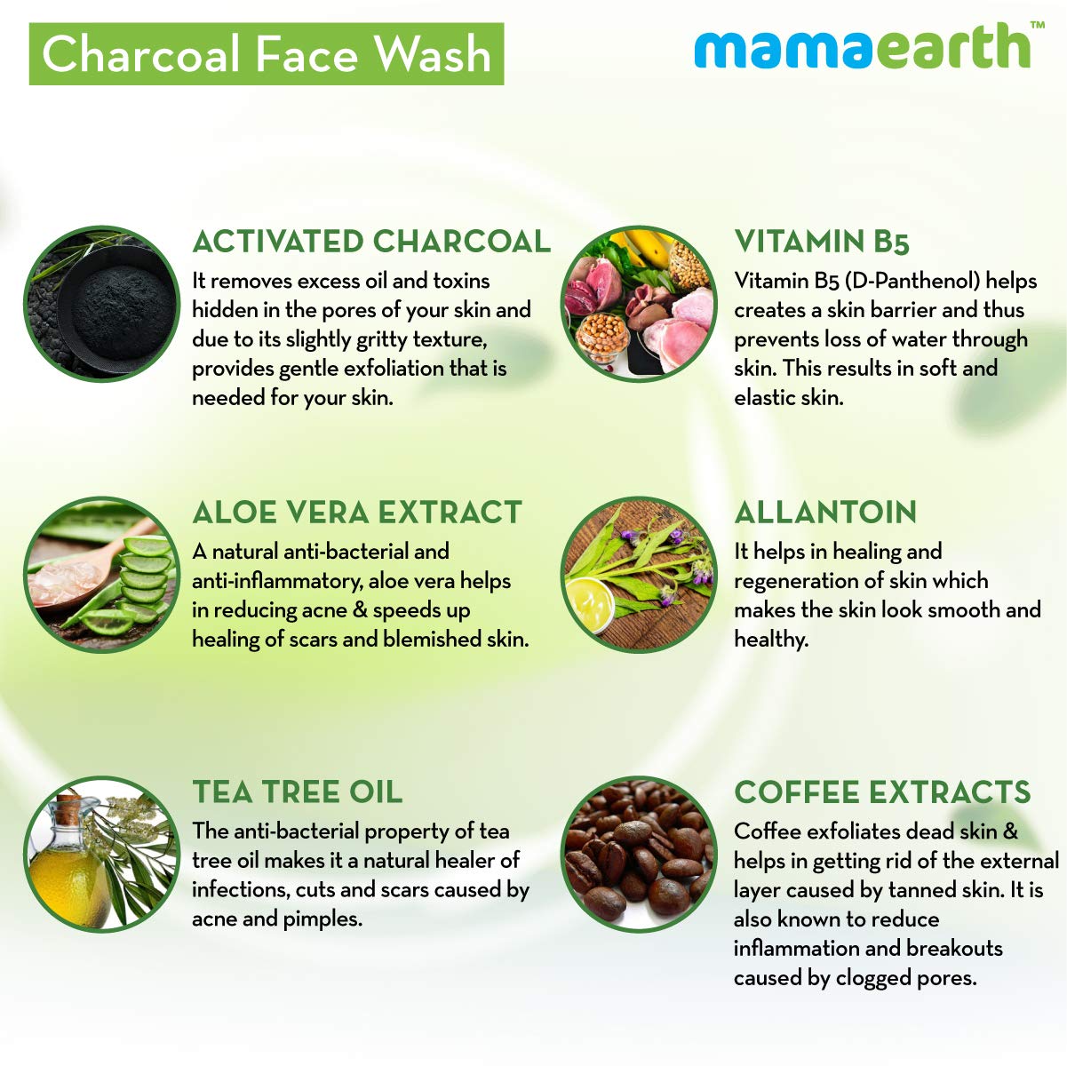Mamaearth Charcoal Face Wash for Oil Control 100ml BD
