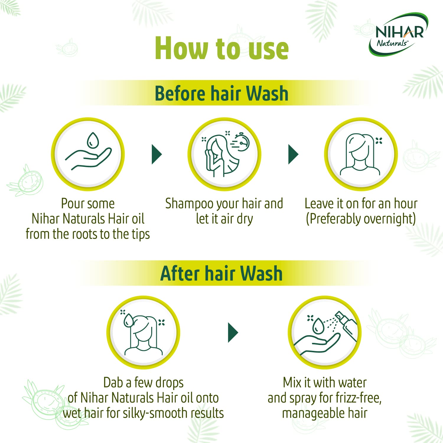 Nihar Naturals Coconut Hair Oil with Methi & Jasmine 200ml BD