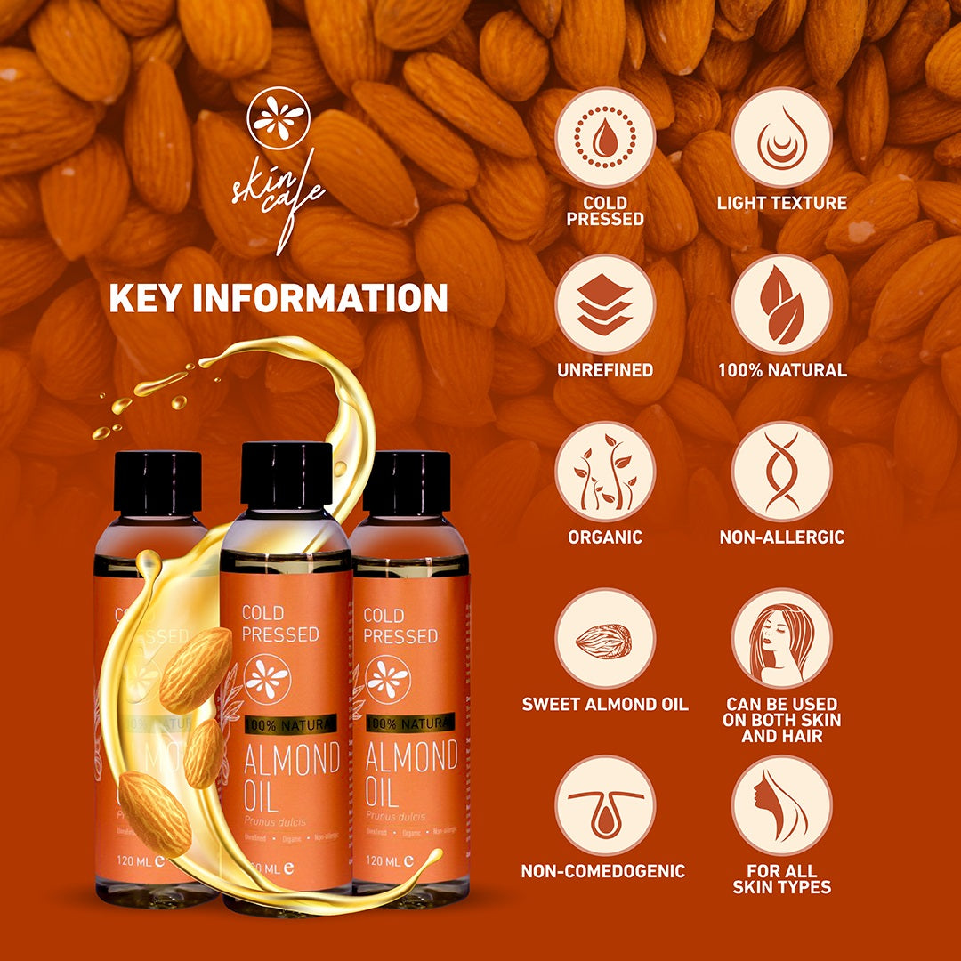 Skin Cafe Cold Pressed Almond Oil 120ml BD