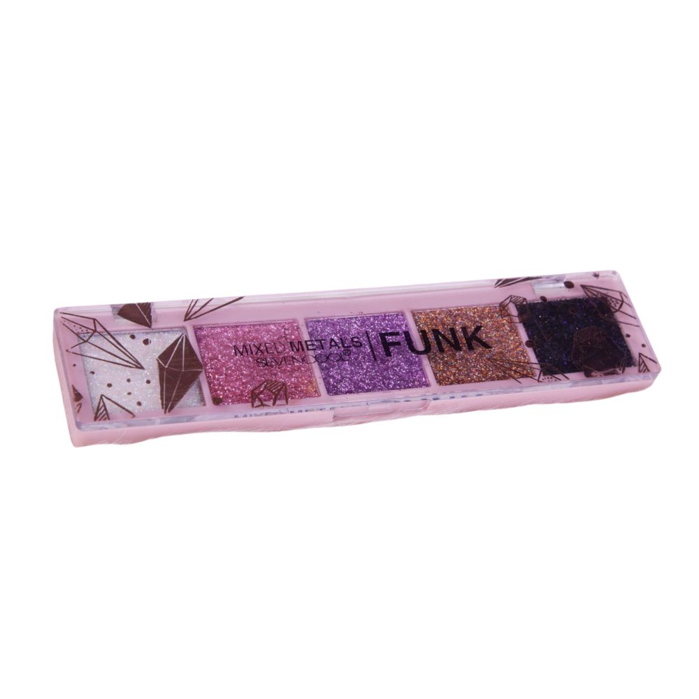 SevenCool Mixed Metals Funk Glitter Eyeshadow Palette 03 BD