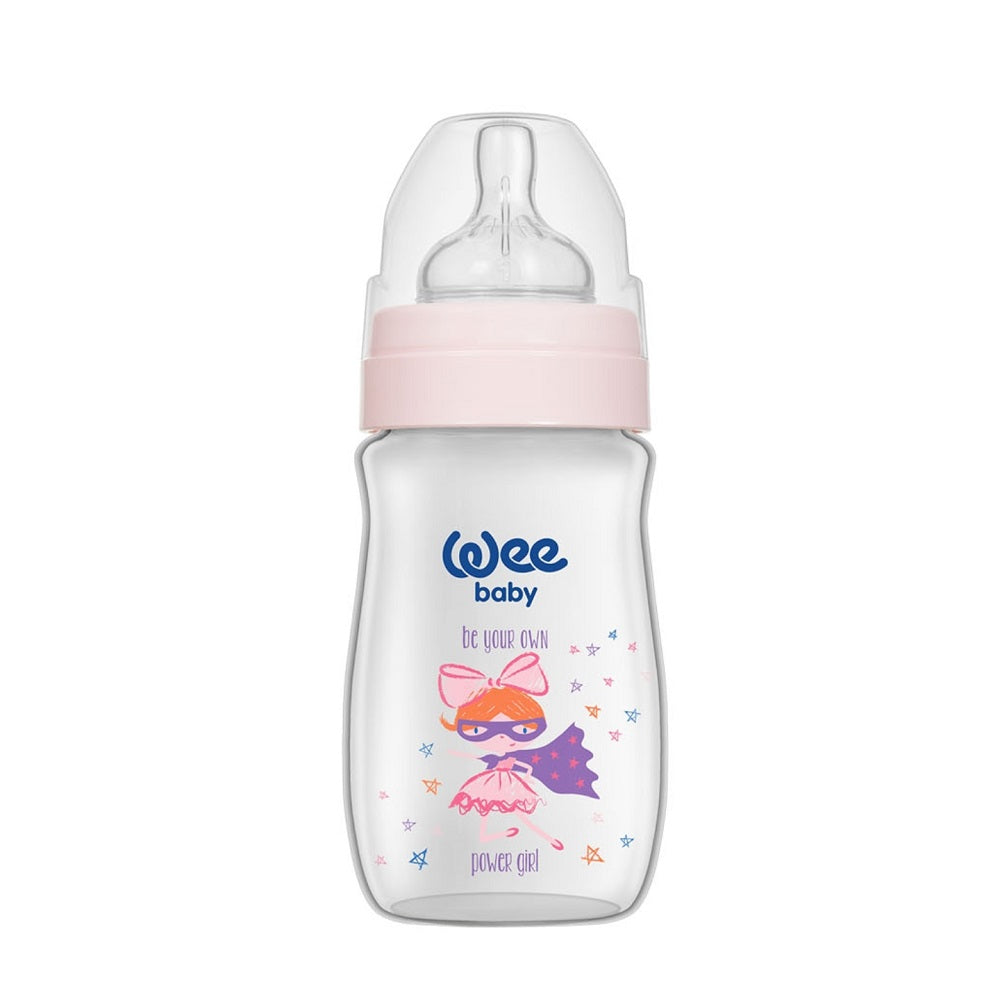Wee Baby Classic Plus Wide Neck PP Bottle Baby Pink 250ml BD