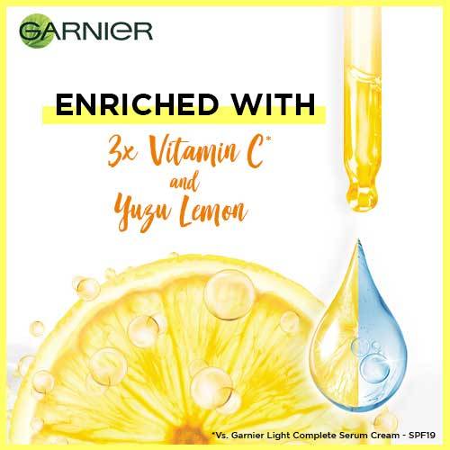 Garnier Bright Complete Vitamin C Serum Cream review Indian