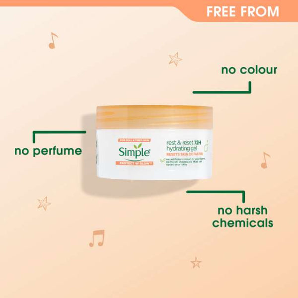 simple hydrating gel cream moisturizer