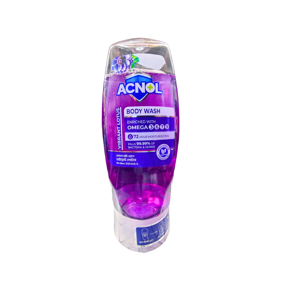 Acnol body wash vibrant lotus 250ml