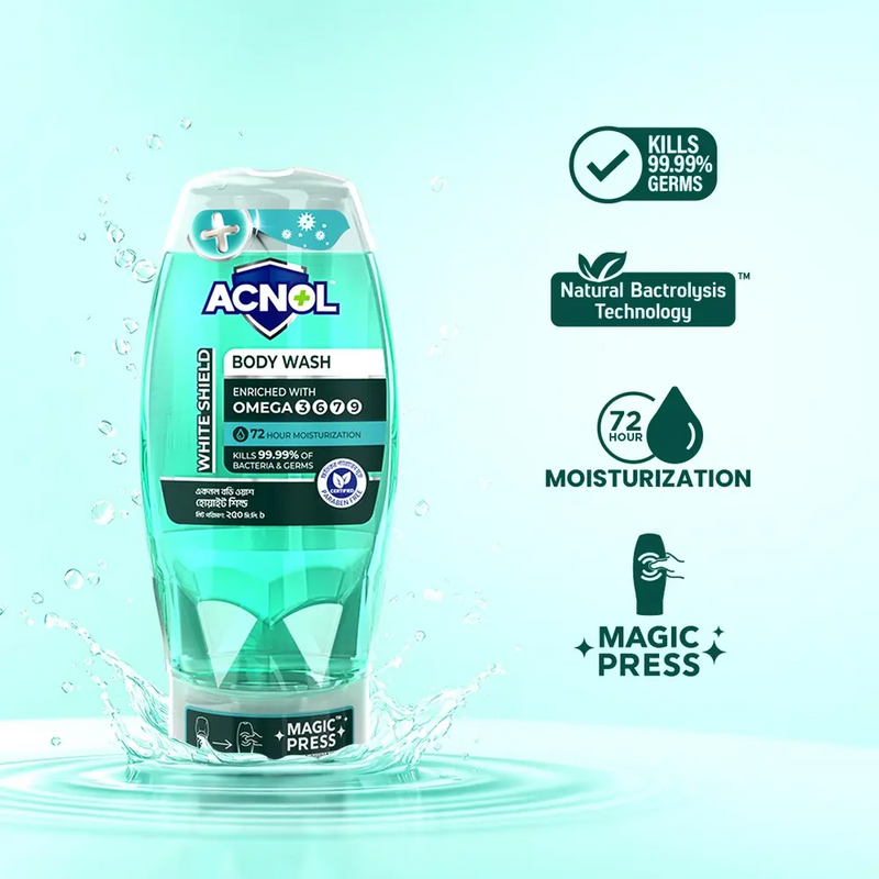 Acnol Body Wash White Shield 250ml