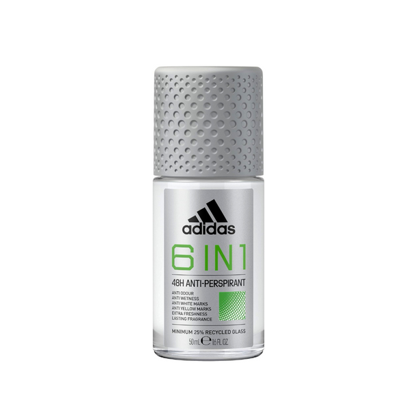 Adidas 6 In 1 Anti-Perspirant Roll-On 50ml