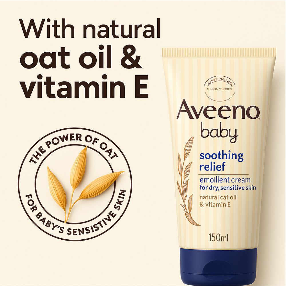 Aveeno Baby Soothing Relief Emollient Cream 150ml (BD)