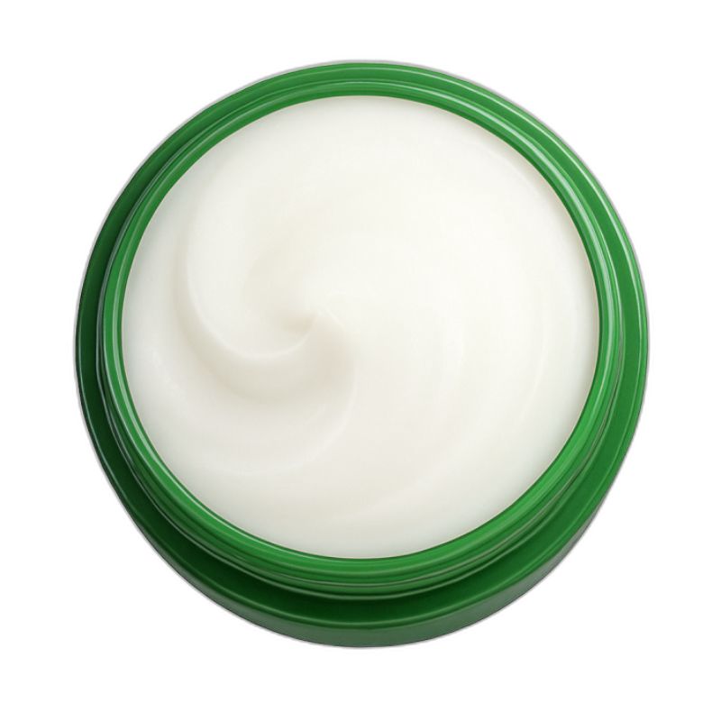 Breylee Acne Treatment Cream jar, open container showing white cream texture