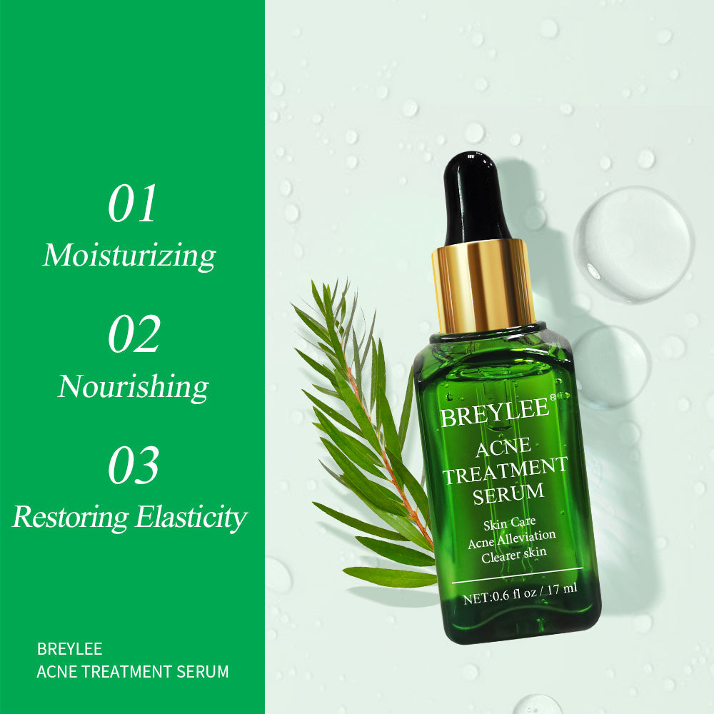 Breylee Acne Treatment Serum 17ml bottle – acne control and clear skin formula with tea tree oil