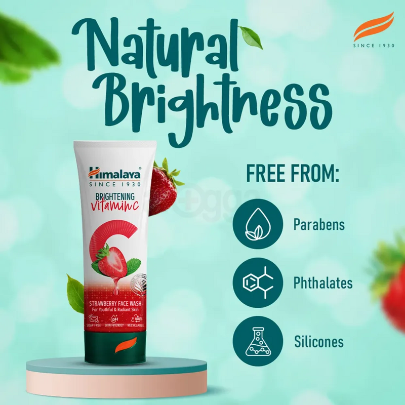 Brightening Vitamin C Strawberry Face Wash