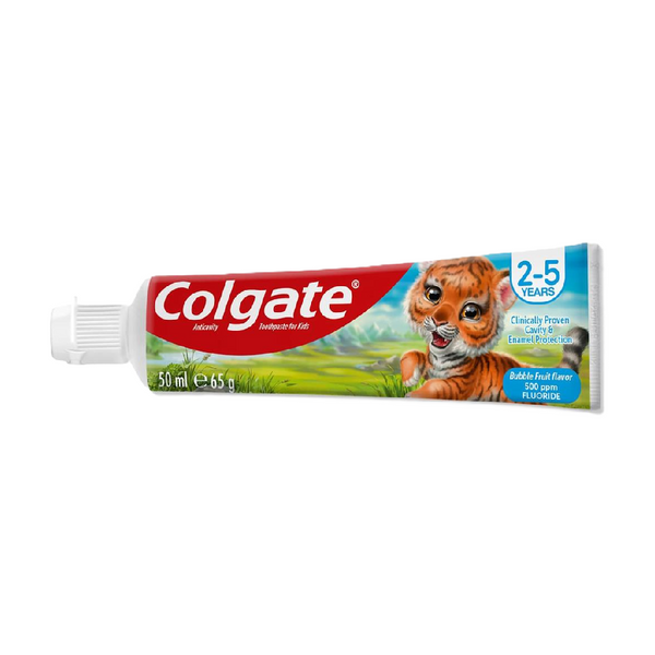 Colgate Kids Bubble Fruit Toothpaste 2-5 Years 50ml