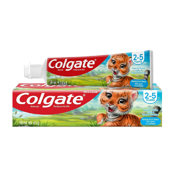 Colgate Kids Bubble Fruit Toothpaste 2-5 Years 50ml