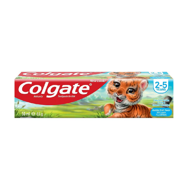 Colgate Kids Bubble Fruit Toothpaste 2-5 Years 50ml