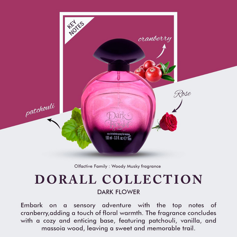 Dorall Collection Dark Flower Eau De Toilette Spray For Women 100ml