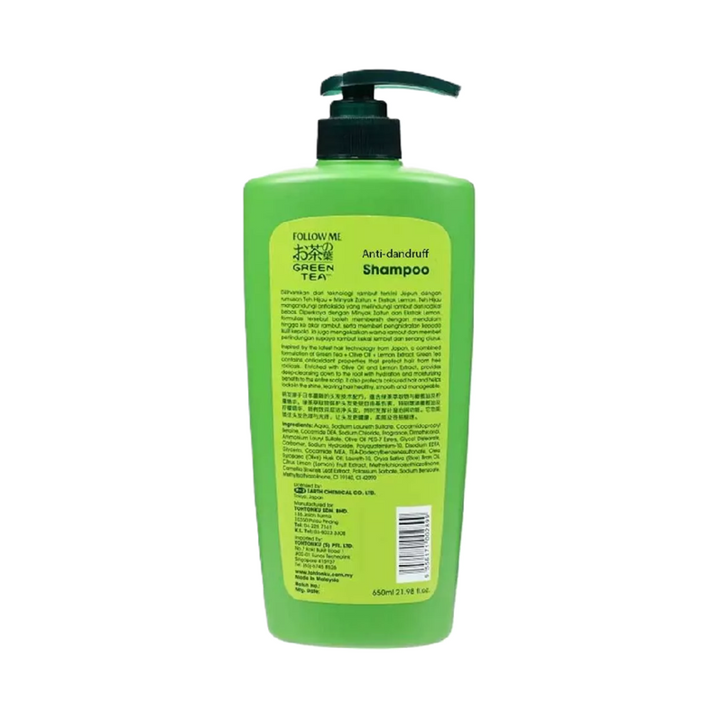 Follow Me Green Tea Anti Dandruff Shampoo 650ml