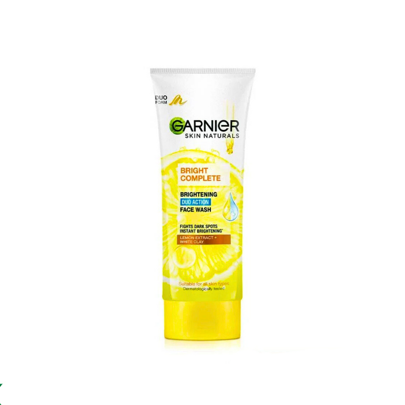 Garnier Bright Complete Brightening Duo Action Face Wash 100ml