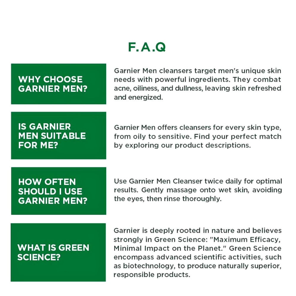Garnier Men Acno Fight scrub in foam for acne control and skin repair