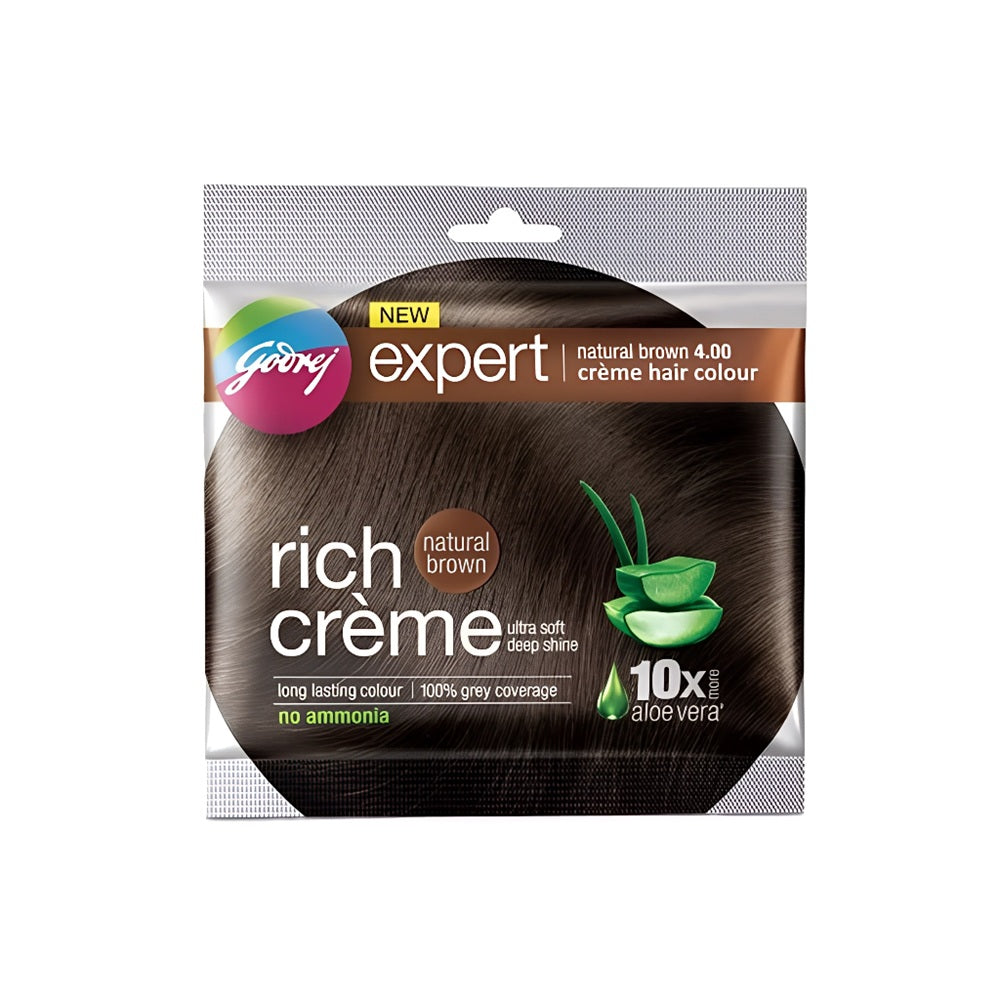  Godrej Expert Rich Crème Hair Colour Natural Brown with Aloe Vera