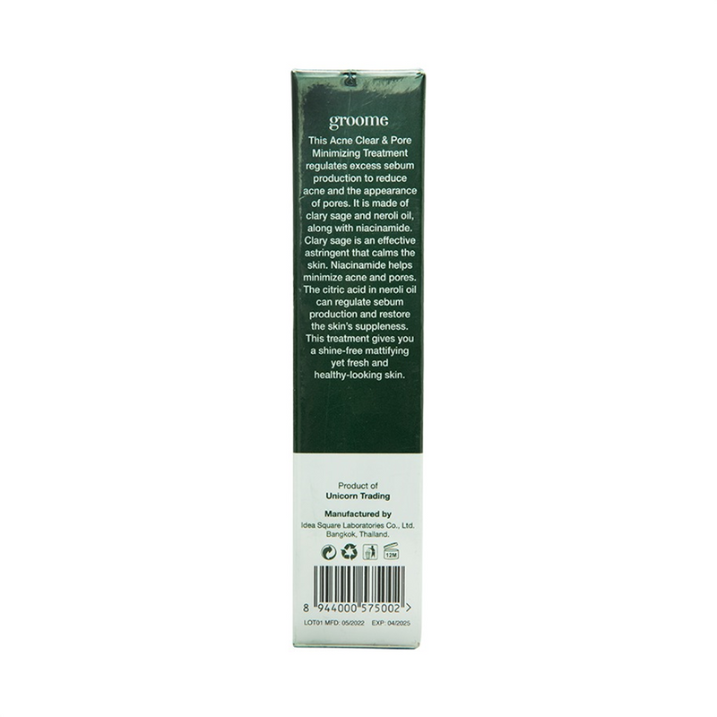 Groome Acne Clear & Pore Minimizing Treatment 15ml