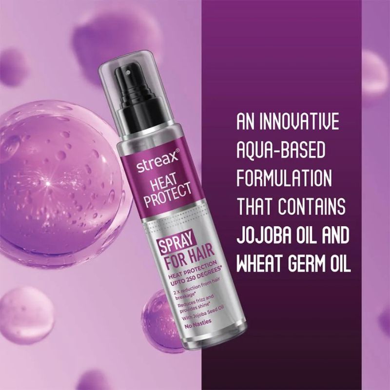 Aqua Based Formulation Heat Protect Spray For Hair