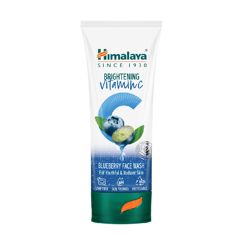 Himalaya Brightening Vitamin C Blueberry Face Wash – Daily Cleanser with Blueberry Extract

