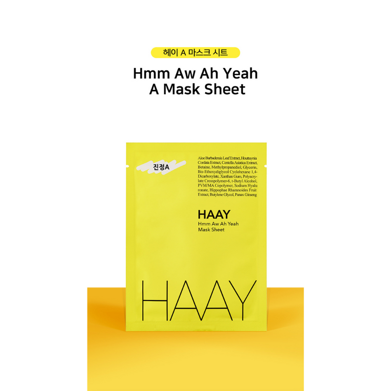 HAAY Hmm Aw Ah Yeah A Mask Sheet 23g