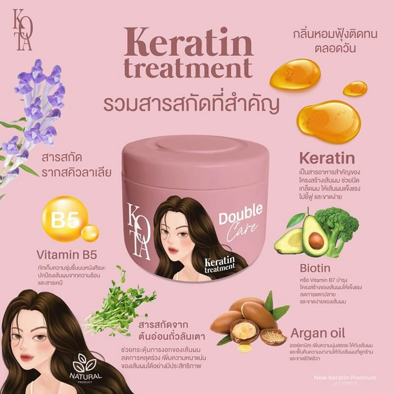 Kota Double Care Keratin Treatment Hair Mask 250g