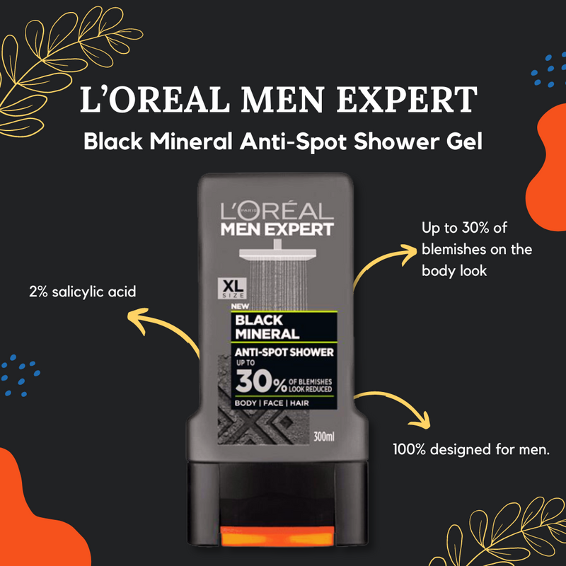 l'oreal black mineral shower gel price in BD