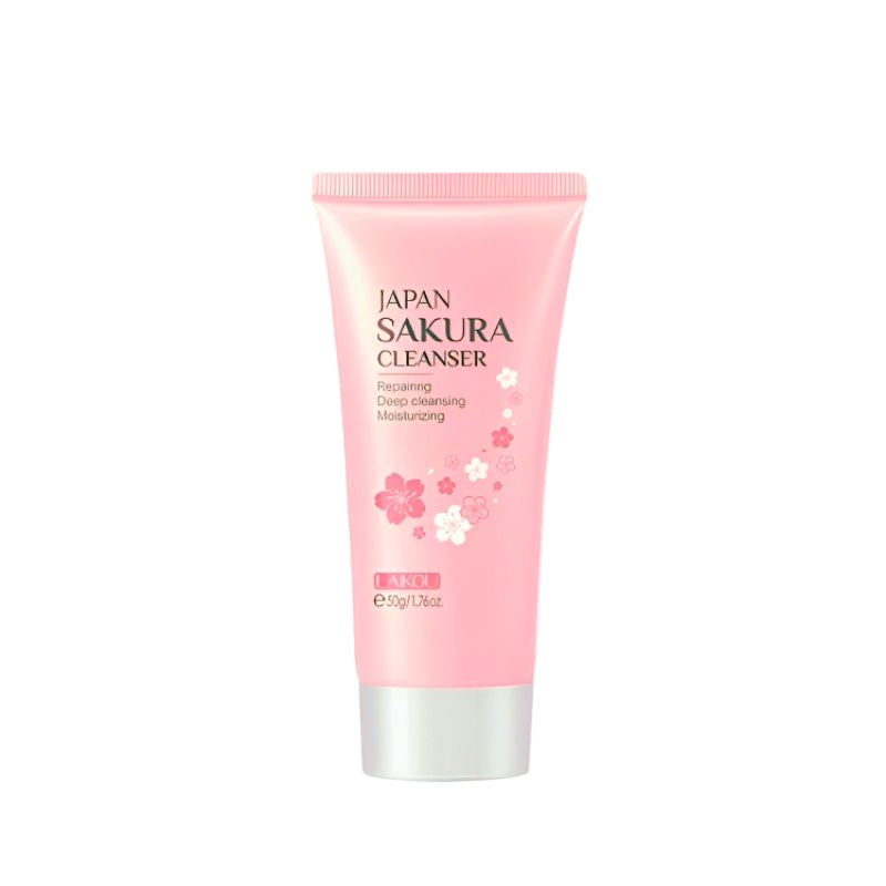 Laikou Japan Sakura Cleanser tube front view