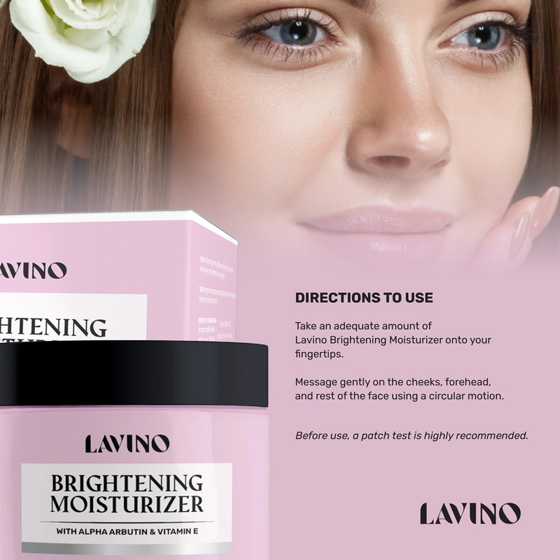 Lavino Brightening Moisturizer with Alpha Arbutin & Vitamin E 50g 