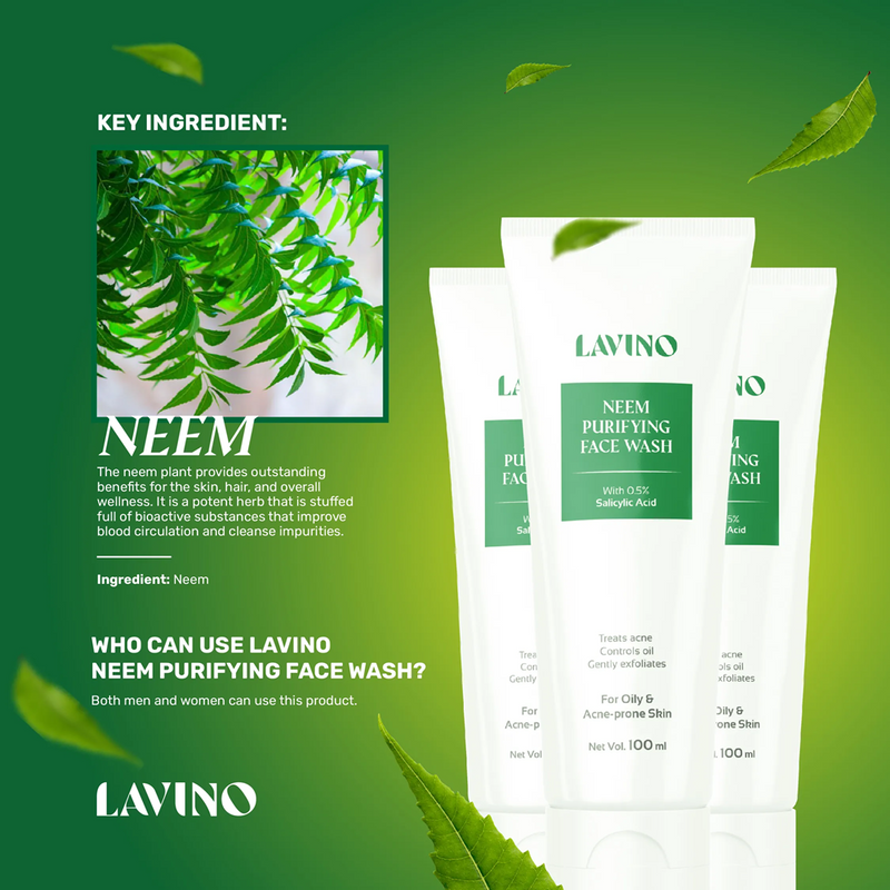 Lavino Neem Purifying Face Wash 100ml BD