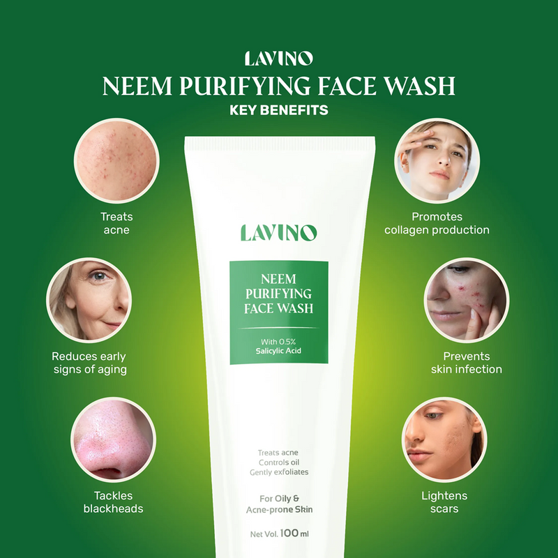 Lavino Neem Purifying Face Wash 100ml BD