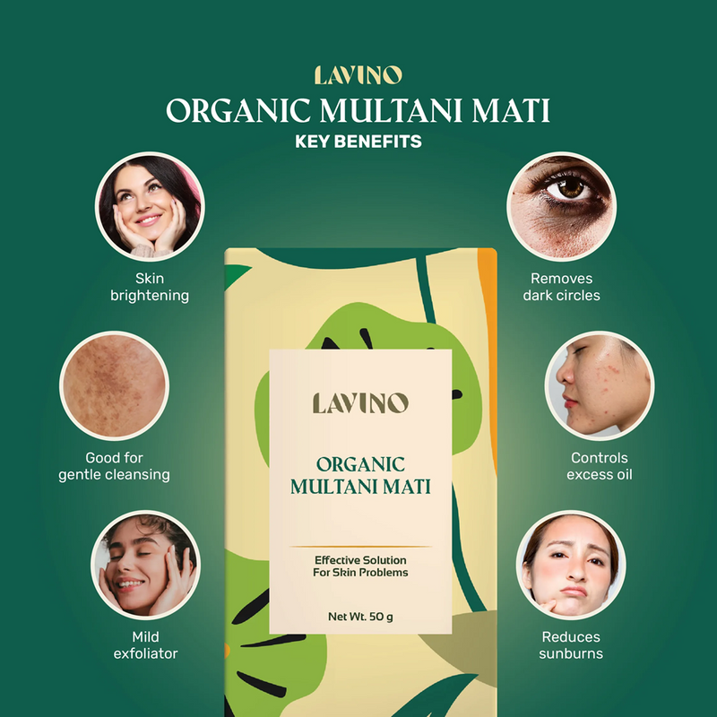 Lavino Organic Multani Mati 50g