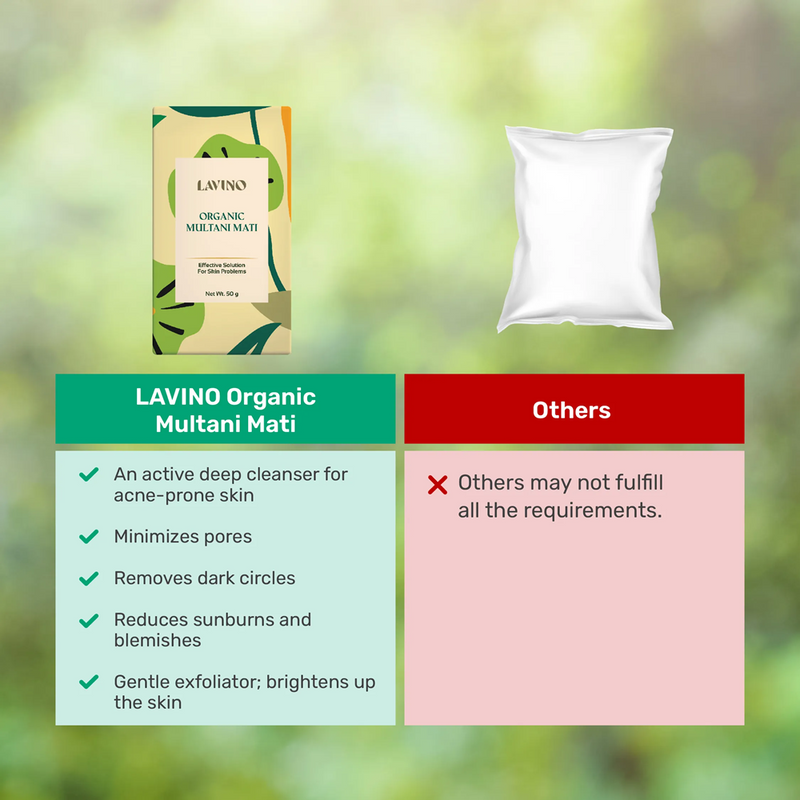 Lavino Organic Multani Mati 50g