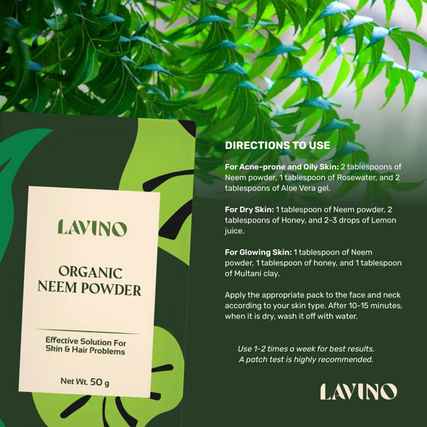 Lavino Organic Neem Powder 50g