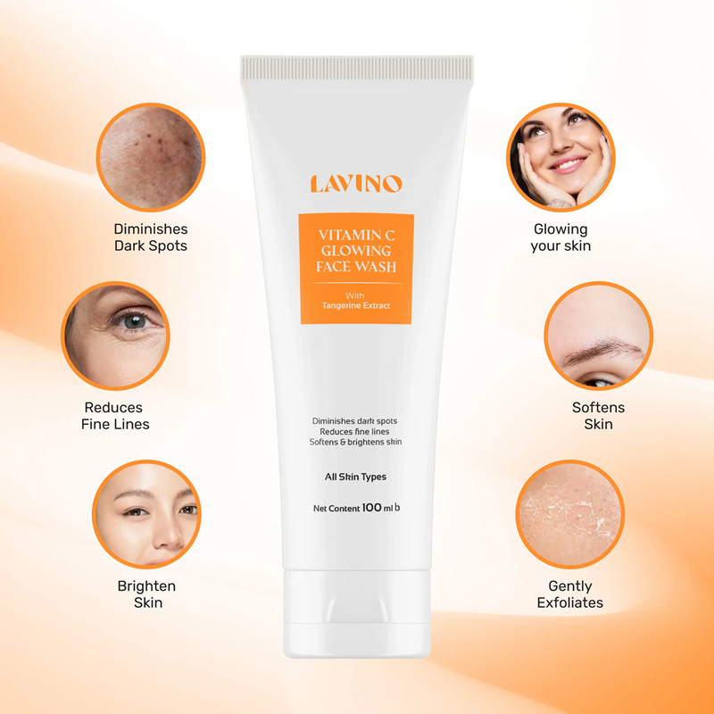 Lavino Vitamin C Glowing Face Wash 100ml