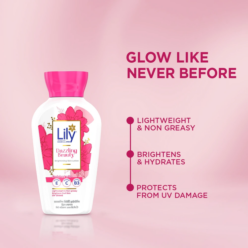 Lily  dazzling beauty brightening skin lotion 200ml