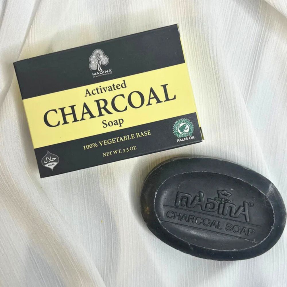 Madina Activated Charcoal  Soap 3.5oz USA