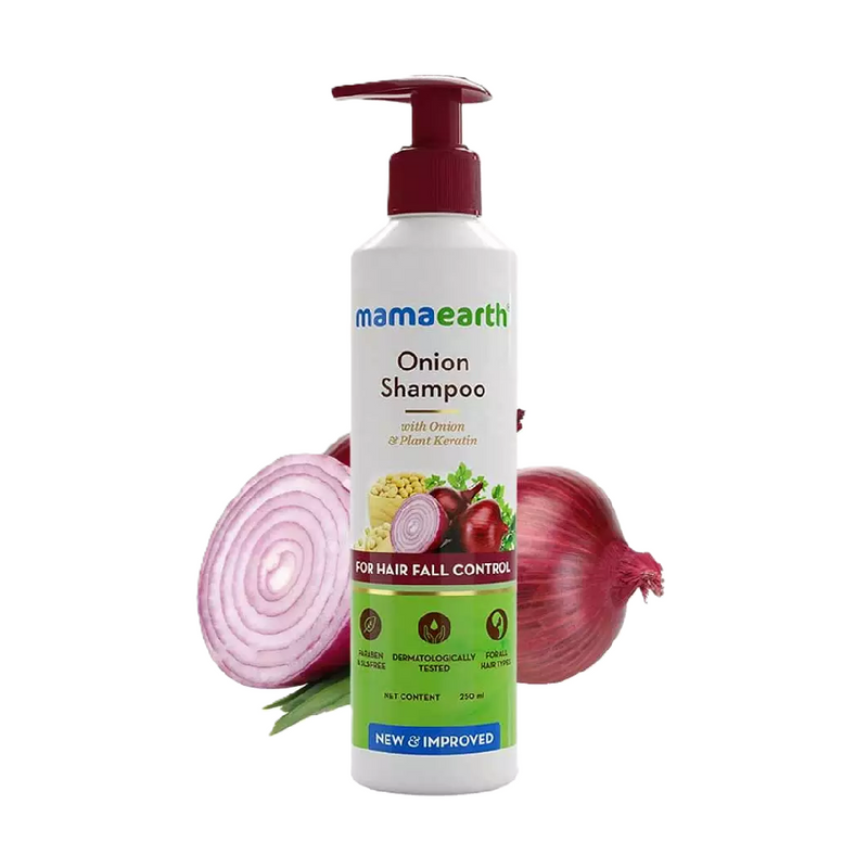 Mamaearth Onion Shampoo for Hair Fall Control 250ml