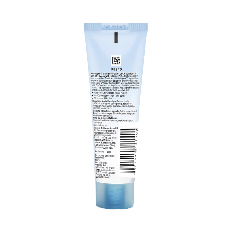 Neutrogena Ultra Sheer Dry-Touch Sunblock SPF 50+ 30ml