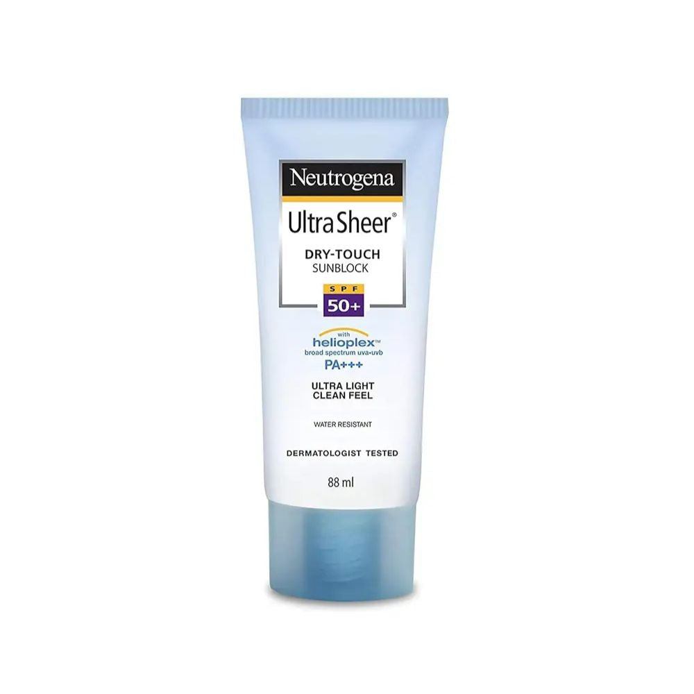 Neutrogena Ultra Sheer Dry Touch Sunblock SPF 50+ Front View 