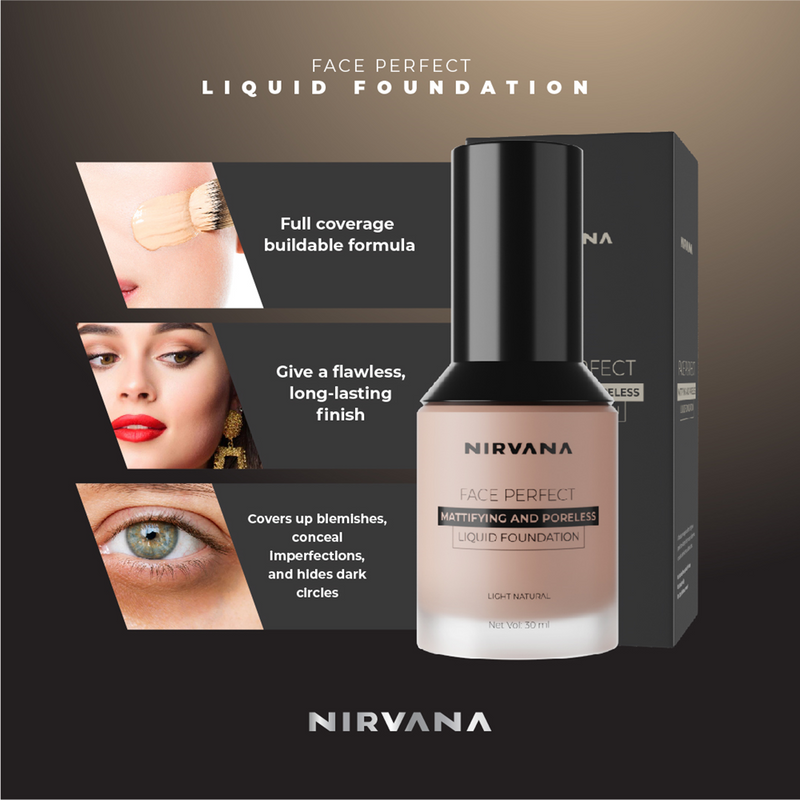 Nirvana Color Face Perfect Liquid Foundation 