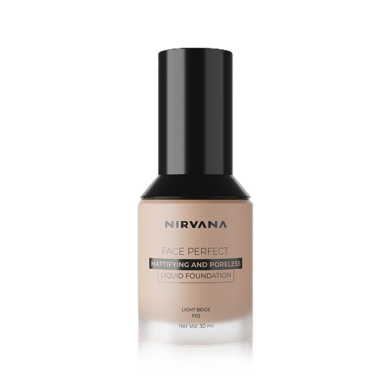 Nirvana Color Face Perfect Liquid Foundation Light Beige F02