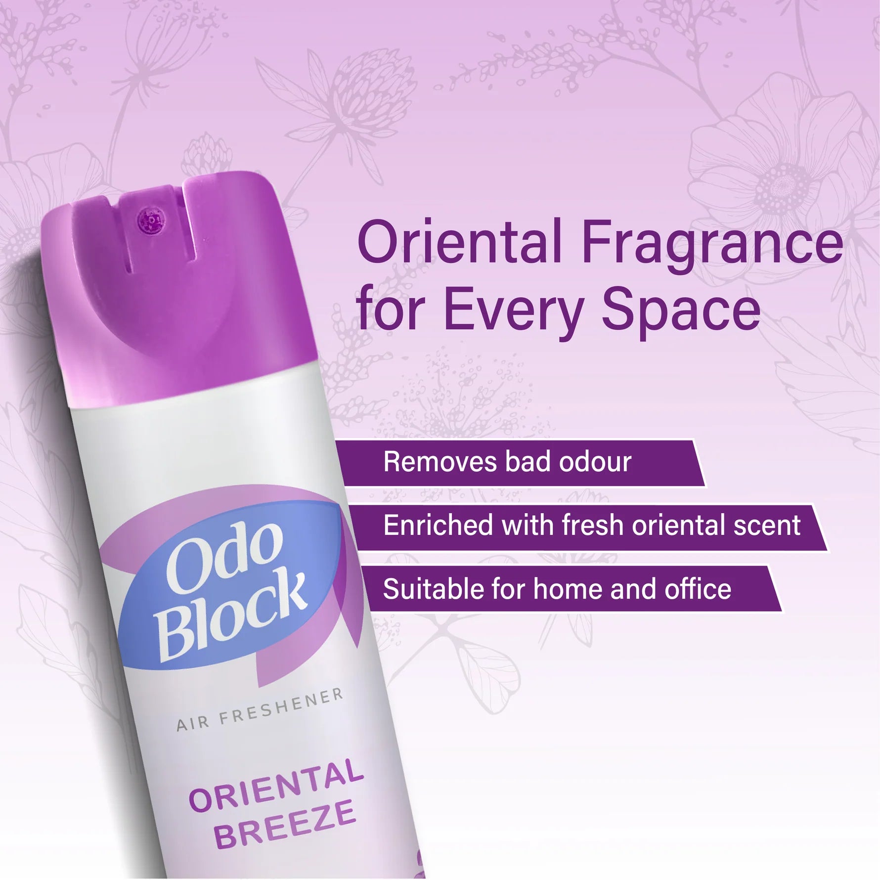 Oriental Breeze room freshener with long-lasting scent
