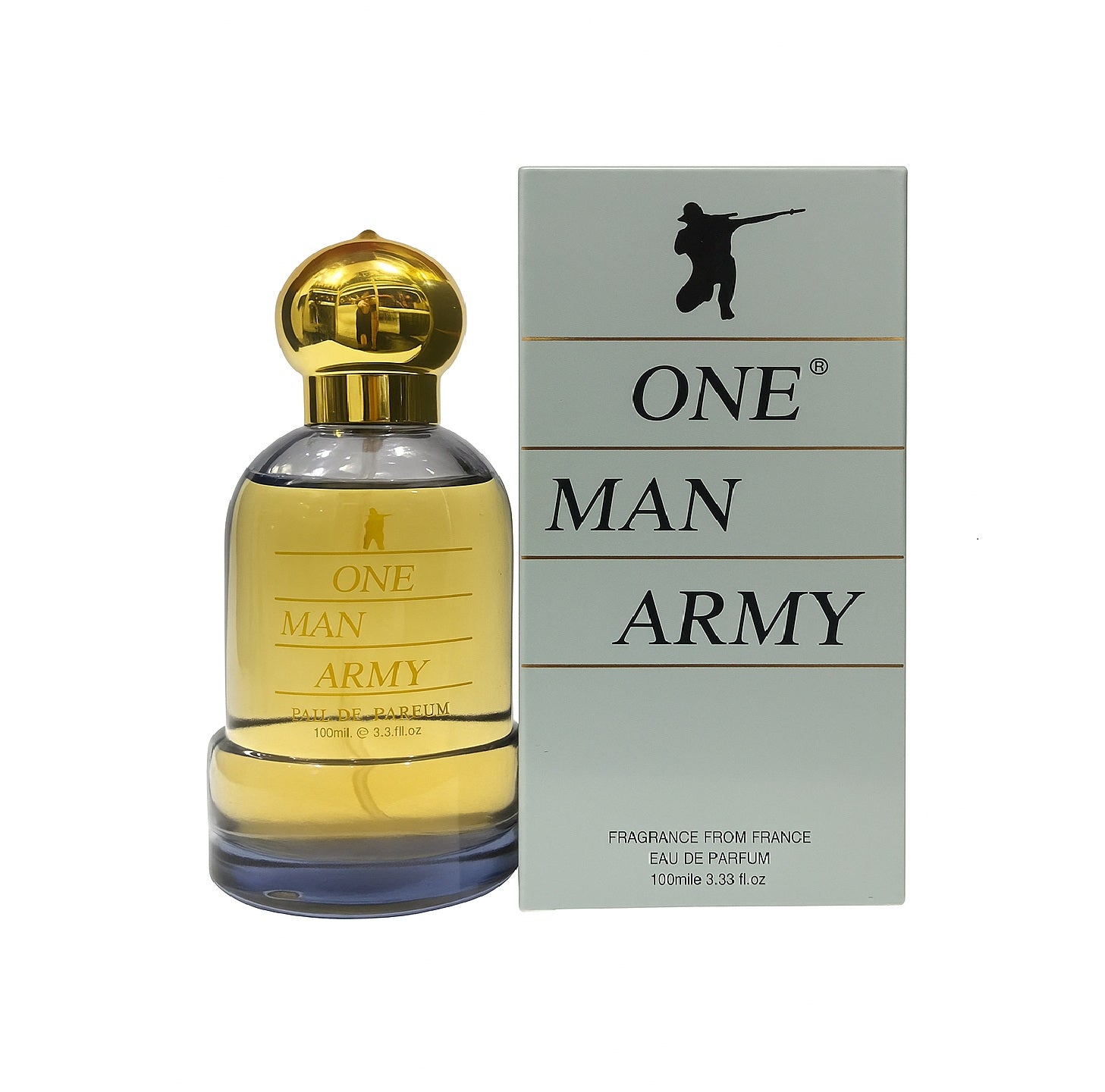 One Man Army Eau de Parfum 100ml – Long-lasting men’s fragrance in elegant bottle with Packaging Box