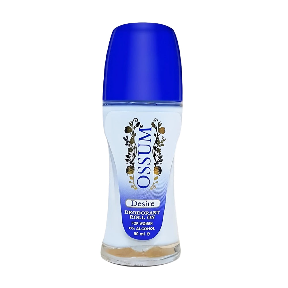 Ossum Desire Deodorant Roll-On 50ml – alcohol-free women’s deodorant bottle