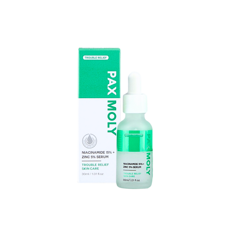 Pax Moly Trouble Relief Niacinamide 15% + Zinc 5% Serum 30ml BD