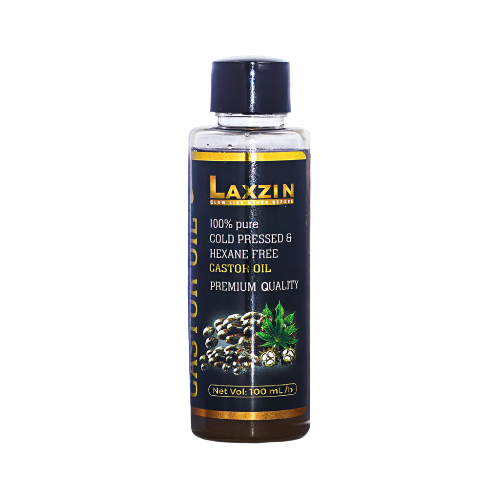 Laxzin 100% Pure Cold Pressed & Hexane Free castor Oil 100ml